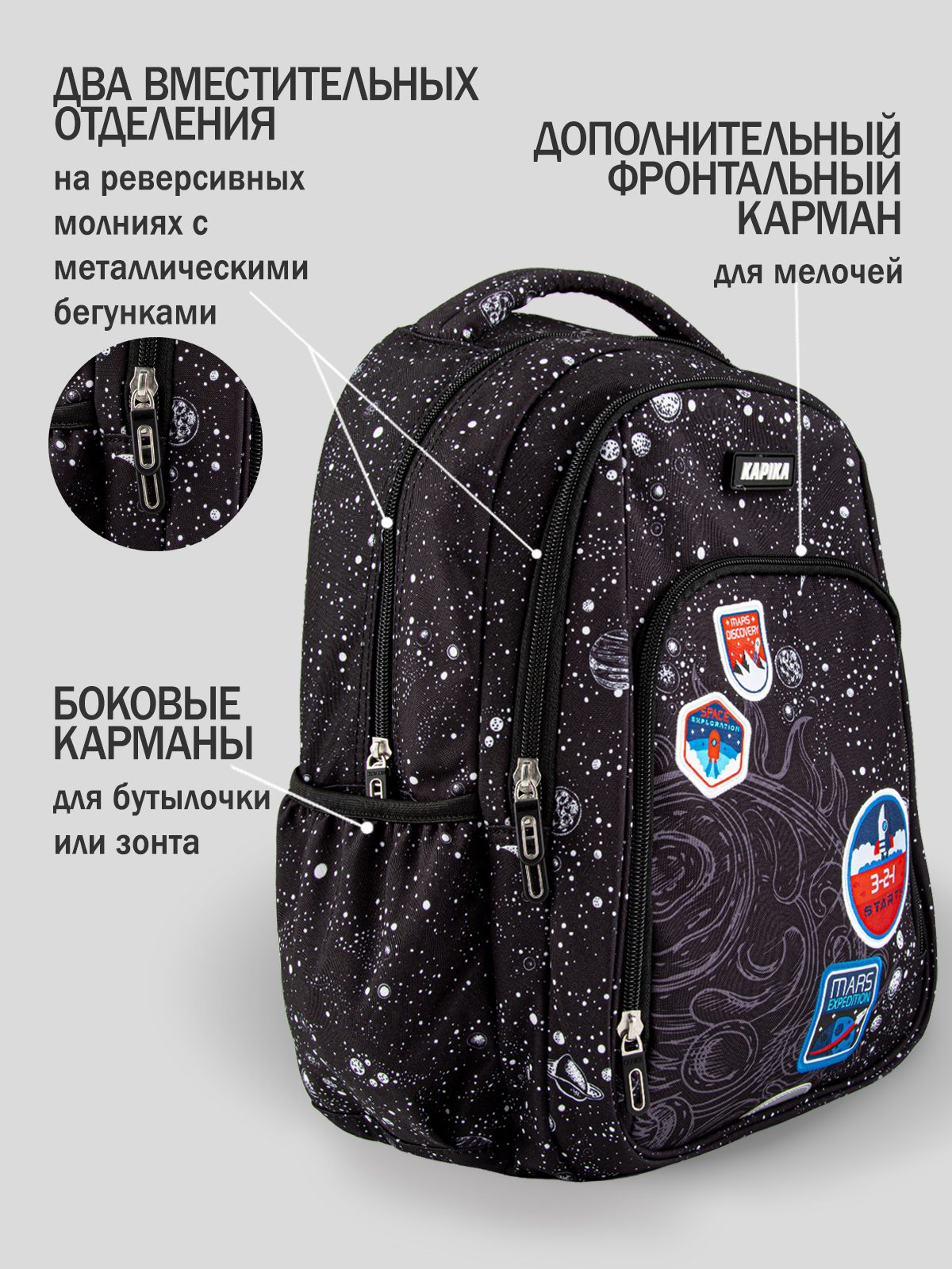 Рюкзак для мальчика Kapika BG25-99