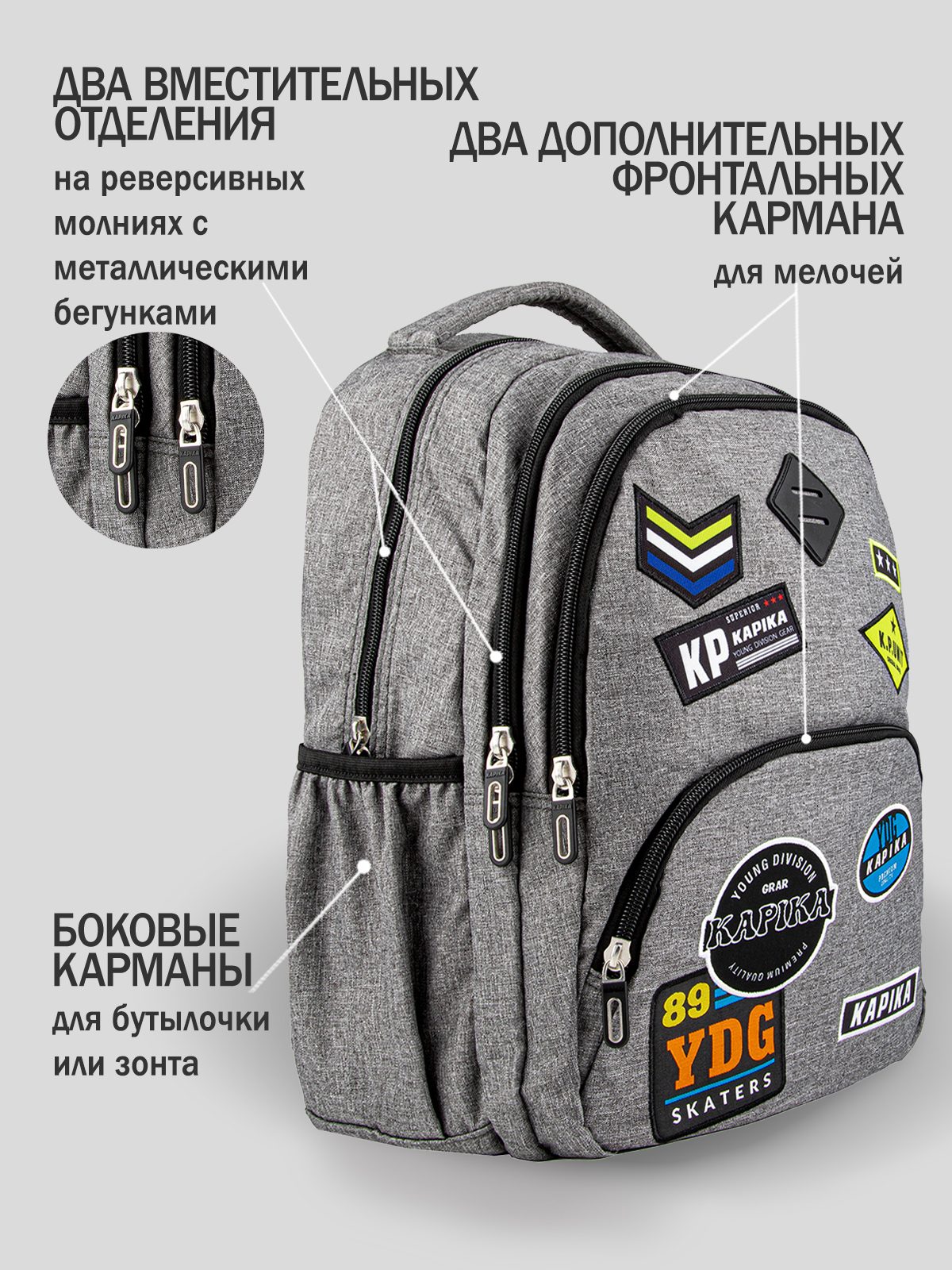 Рюкзак для мальчика Kapika BG34-91