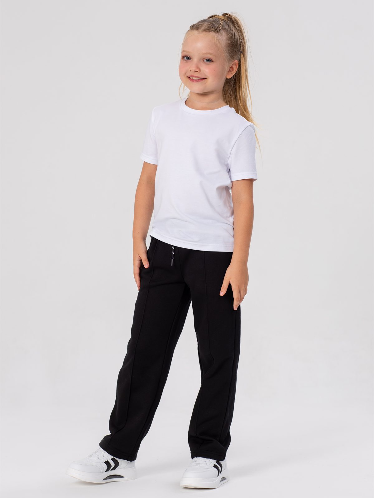 Брюки трикотажные для девочки Kapika GBP02J-99