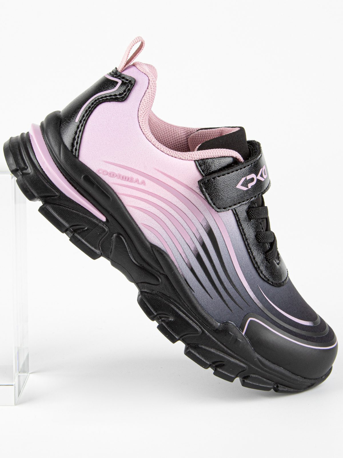 74817с-3 полуботинки для активного отдыха (розовый-черный)
